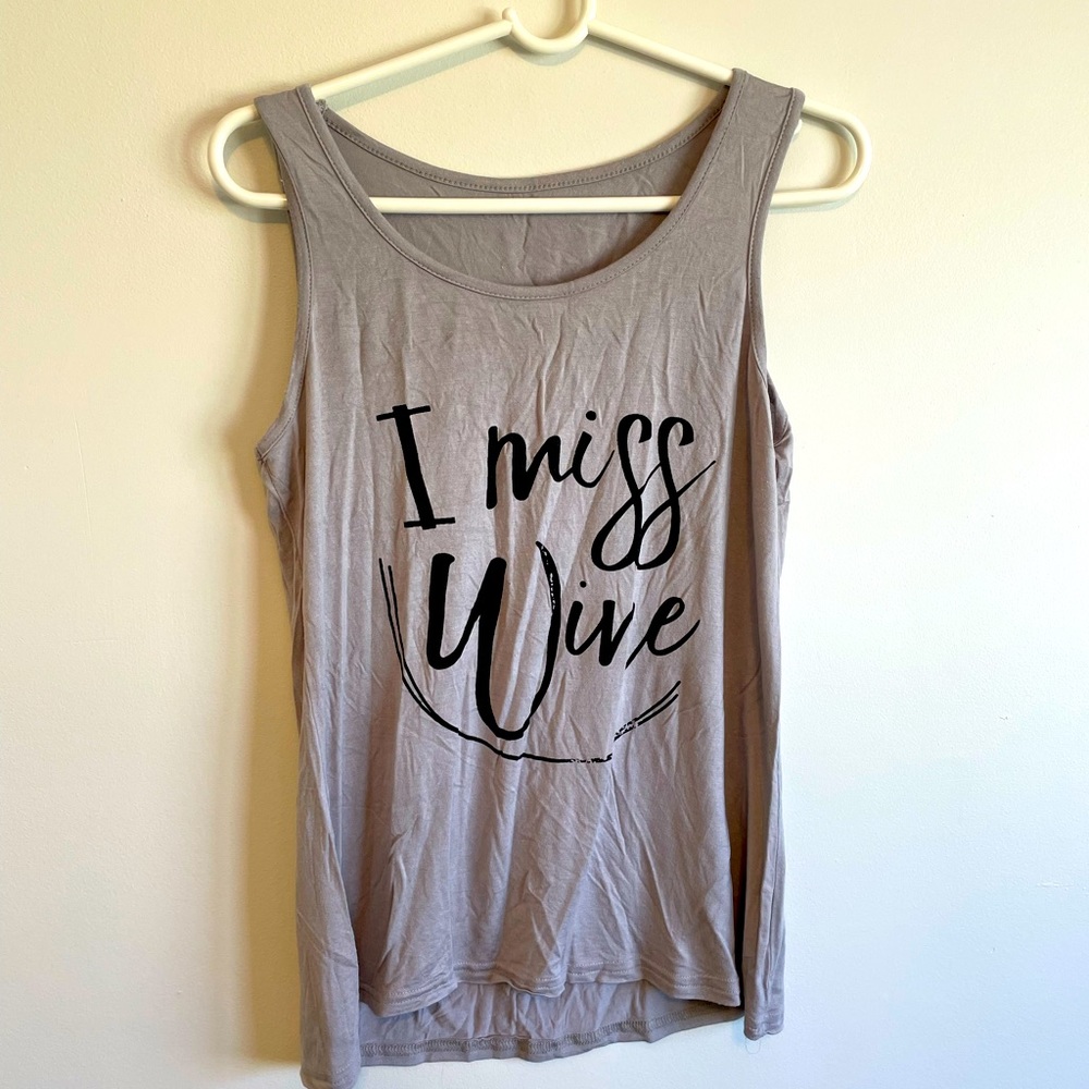 ‘I Miss Wine’ tank